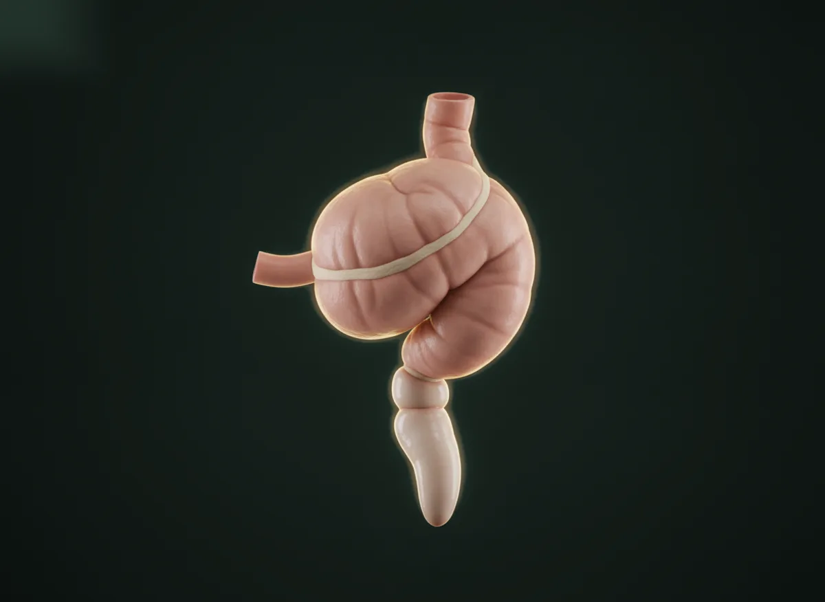 Ilustração anatômica — Neoplasias do apêndice