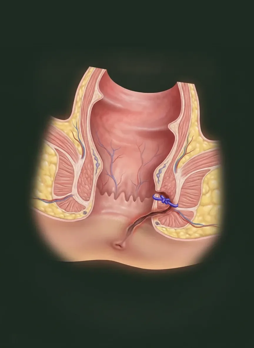 Ilustração — Fistulotomia e LIFT