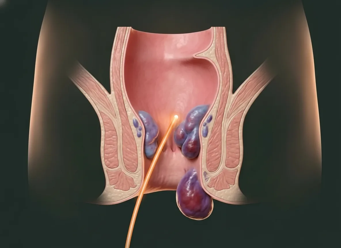 Ilustração — Laser de diodo para hemorroidas